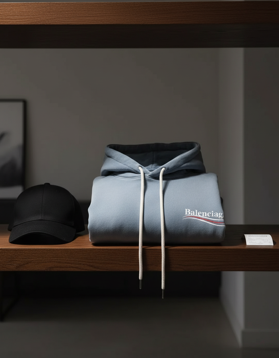 Balenciaga худи — AI на плечиках