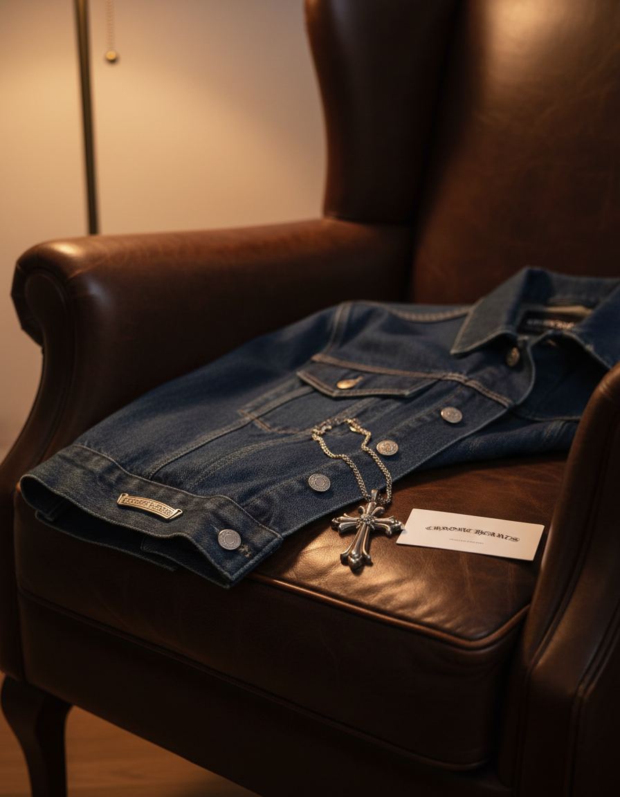 Chrome Hearts джинсовка — AI лайфстайл