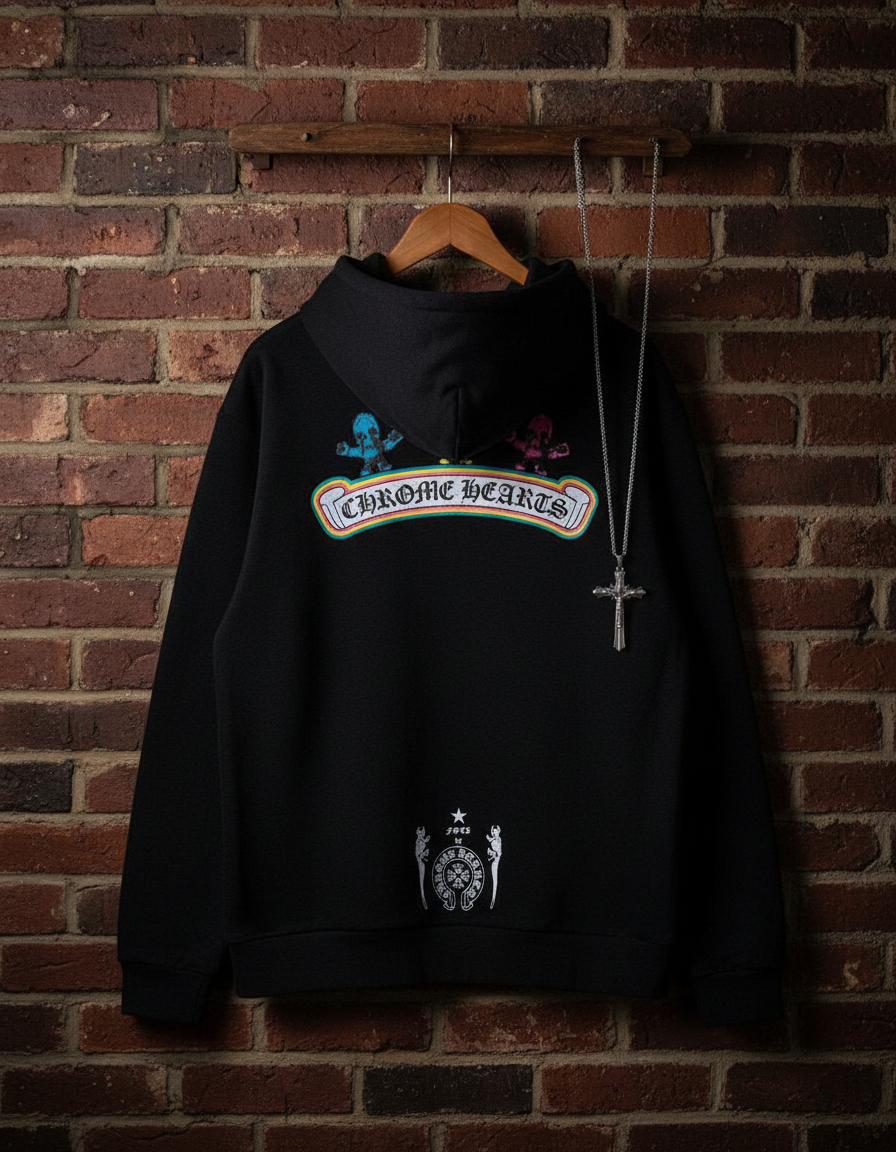 Chrome Hearts худи — AI streetwear