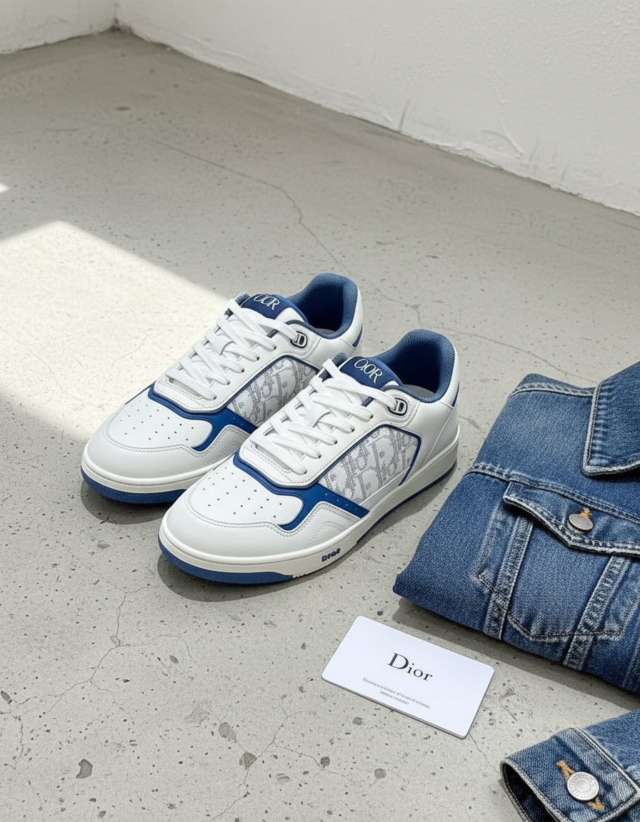 Dior B27 Blue — AI на бетоне