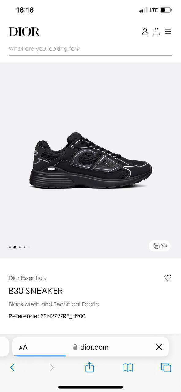 Dior B30 — деталь меша