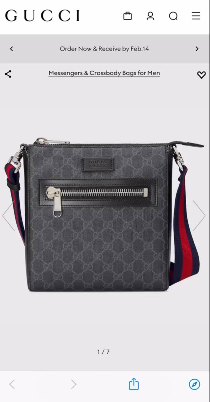 Gucci Messenger — клапан крупно