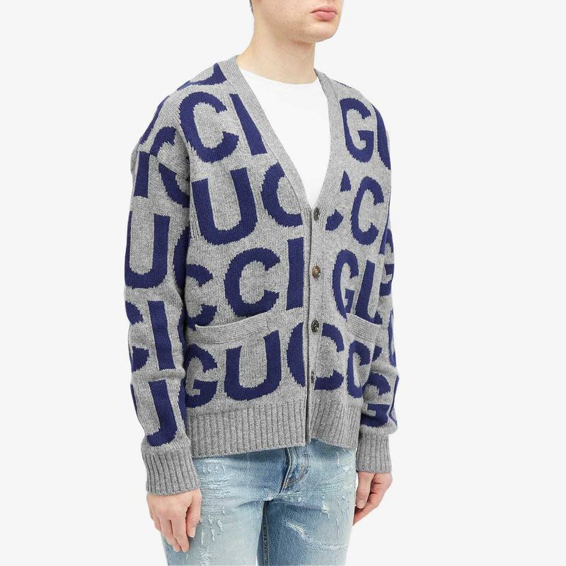Gucci кардиган синий — front