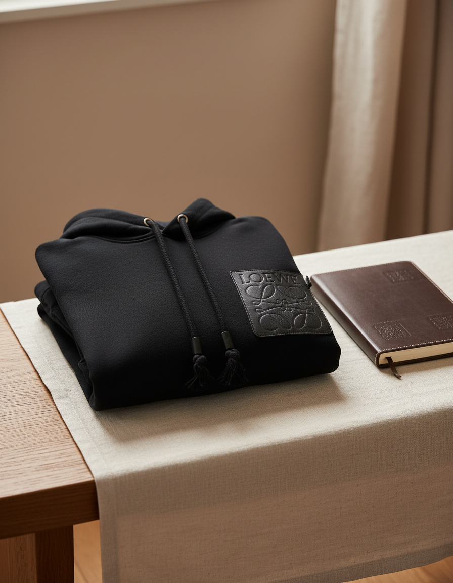 Loewe худи — AI на плечиках