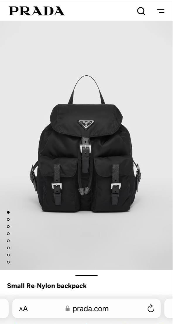 Prada рюкзак — триангл крупно
