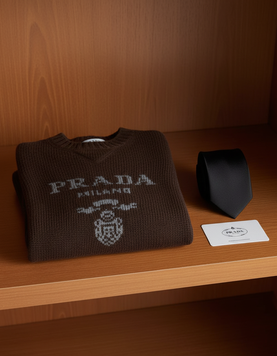 Prada свитер — AI лайфстайл